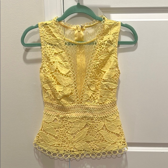 Aqua Lace Sleeveless Top - Picture 1 of 3
